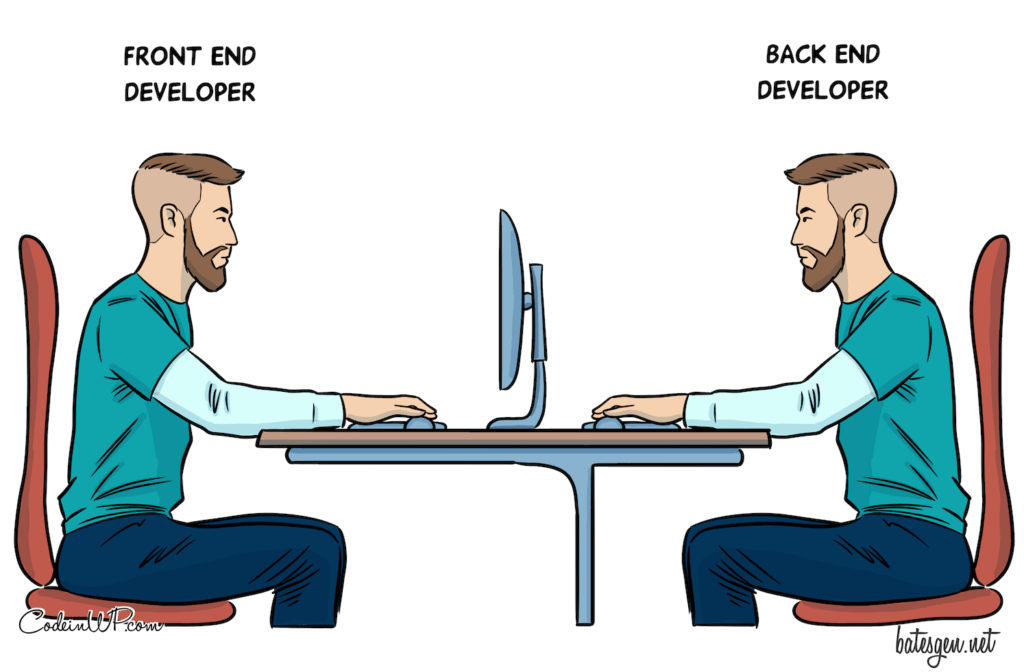 Front end vs back end - Best Tech Comics of 2020