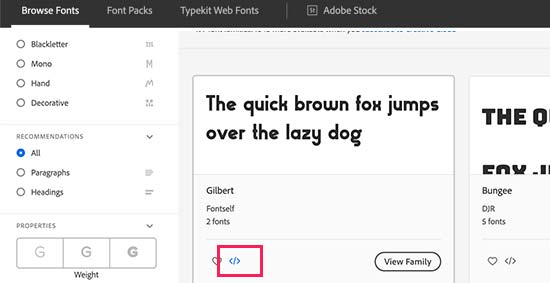 Add typekit font to a project