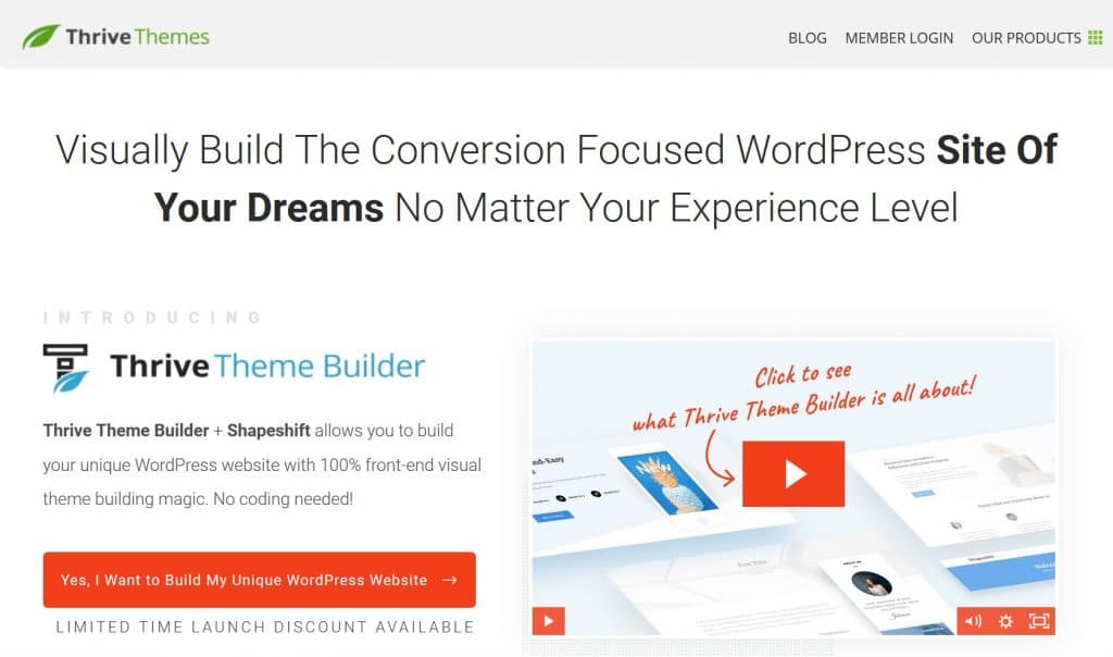 Thrive Theme Builder WordPress plugin