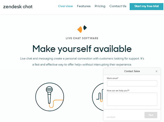 zendesk chat homepage