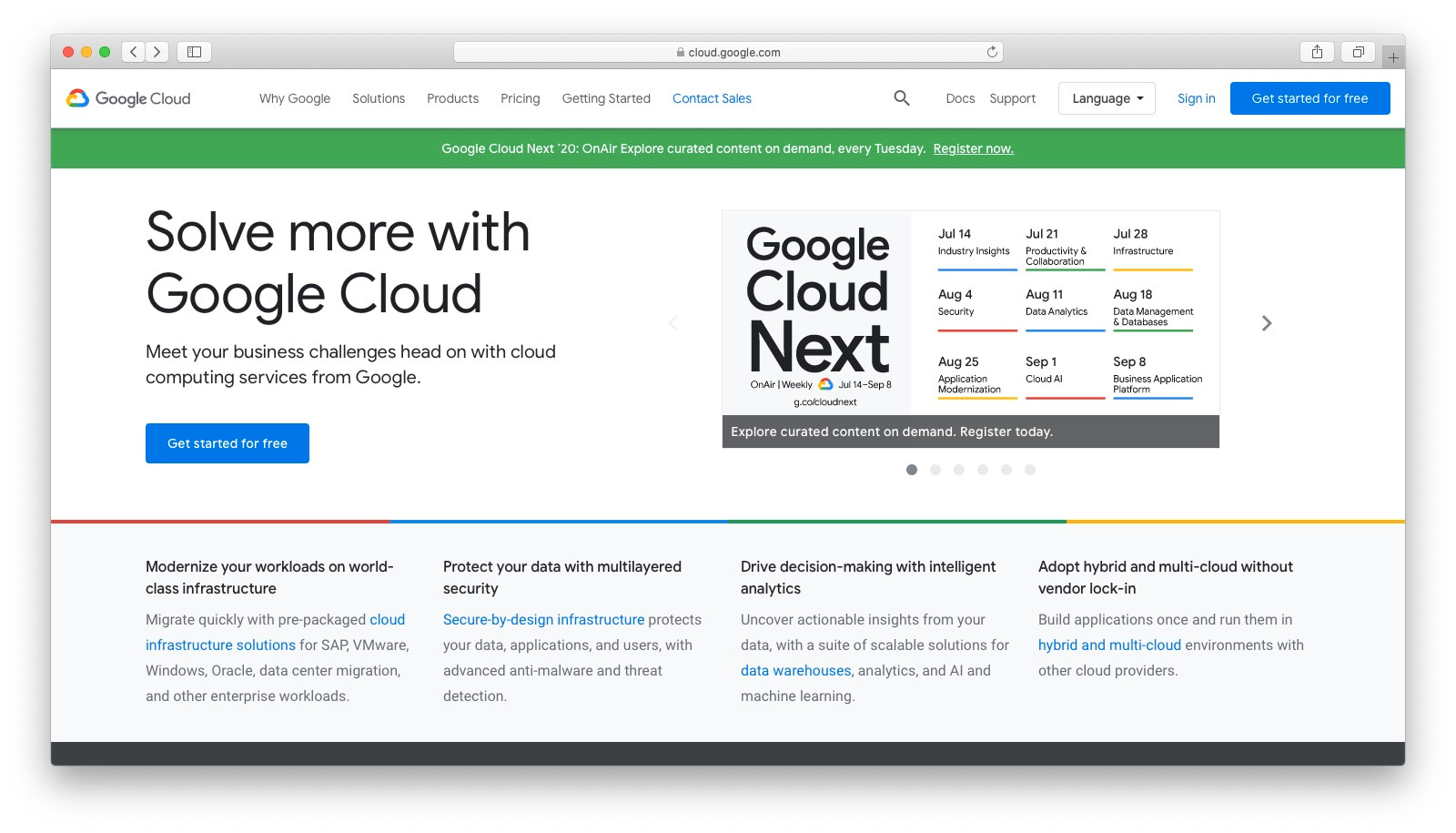 DigitalOcean alternatives: Google Cloud
