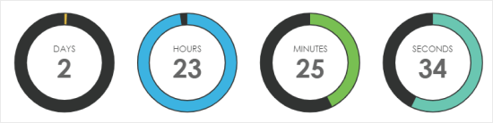 An example timer created with Countdown Timer Ultimate