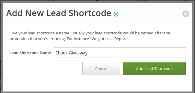 Add Shortcode