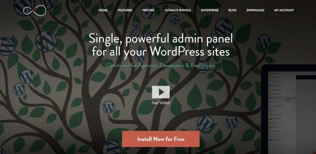 InfiniteWP manage multiple WordPress sites