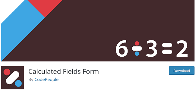 calculated fields form