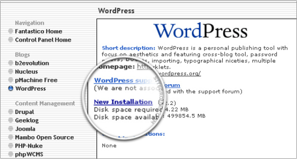 how-to-install-wordpress-fantastico-new-installation