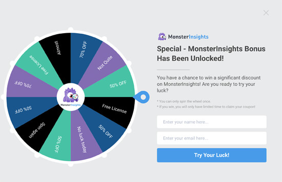 Gamified Spin a Wheel Campaign
