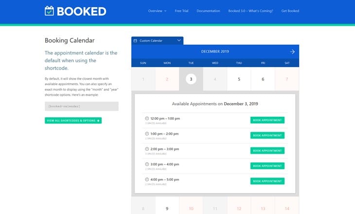 booked appointment booking calendar wordpress