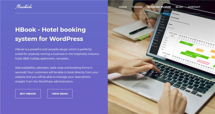 hbook hotel booking wordpress plugin