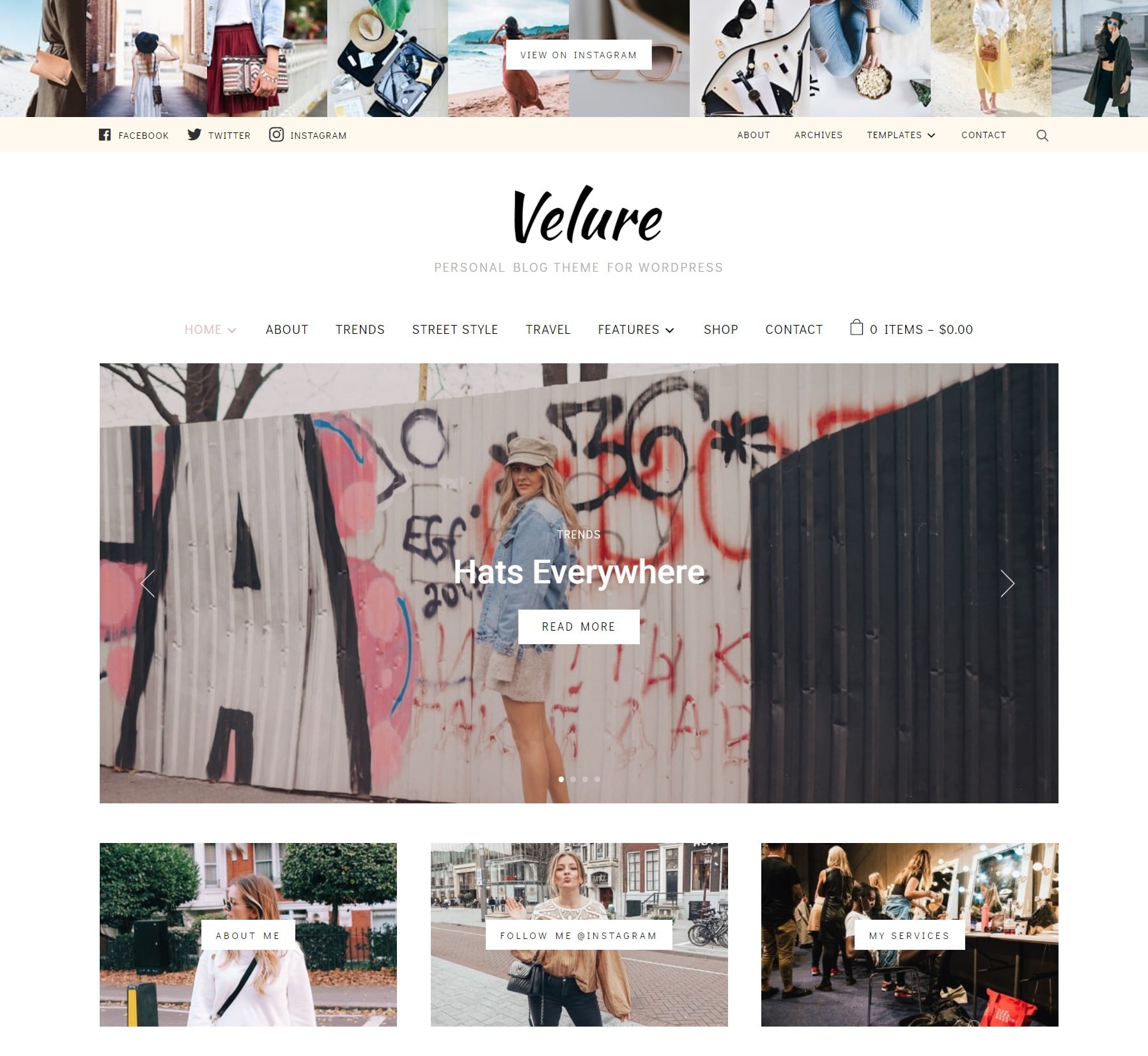Velure – Lifestyle Blog Theme for WordPress