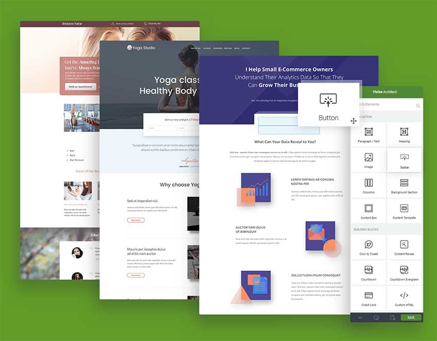 Thrive Architect Landing Pages