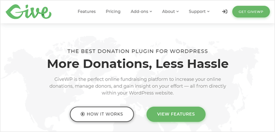 GiveWP website