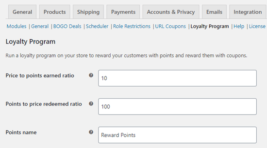 Configuring how your points work in your loyalty program