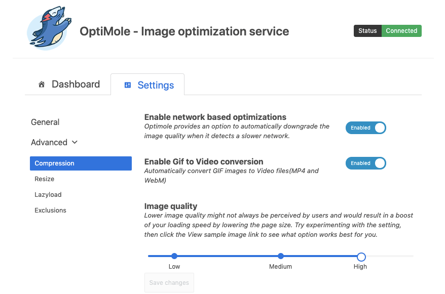 Optimole Compression - how to improve your mobile page speed