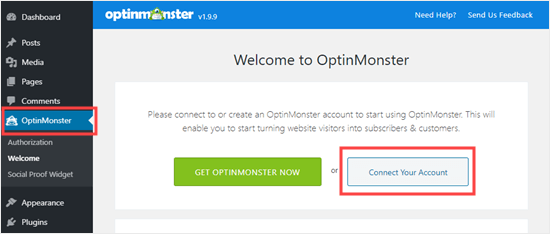 Connect your WordPress site to your OptinMonster account