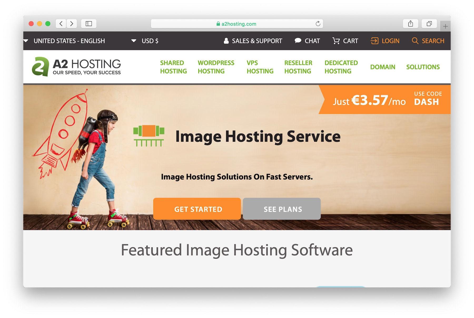 Best web hosting for photographers: a2 hosting