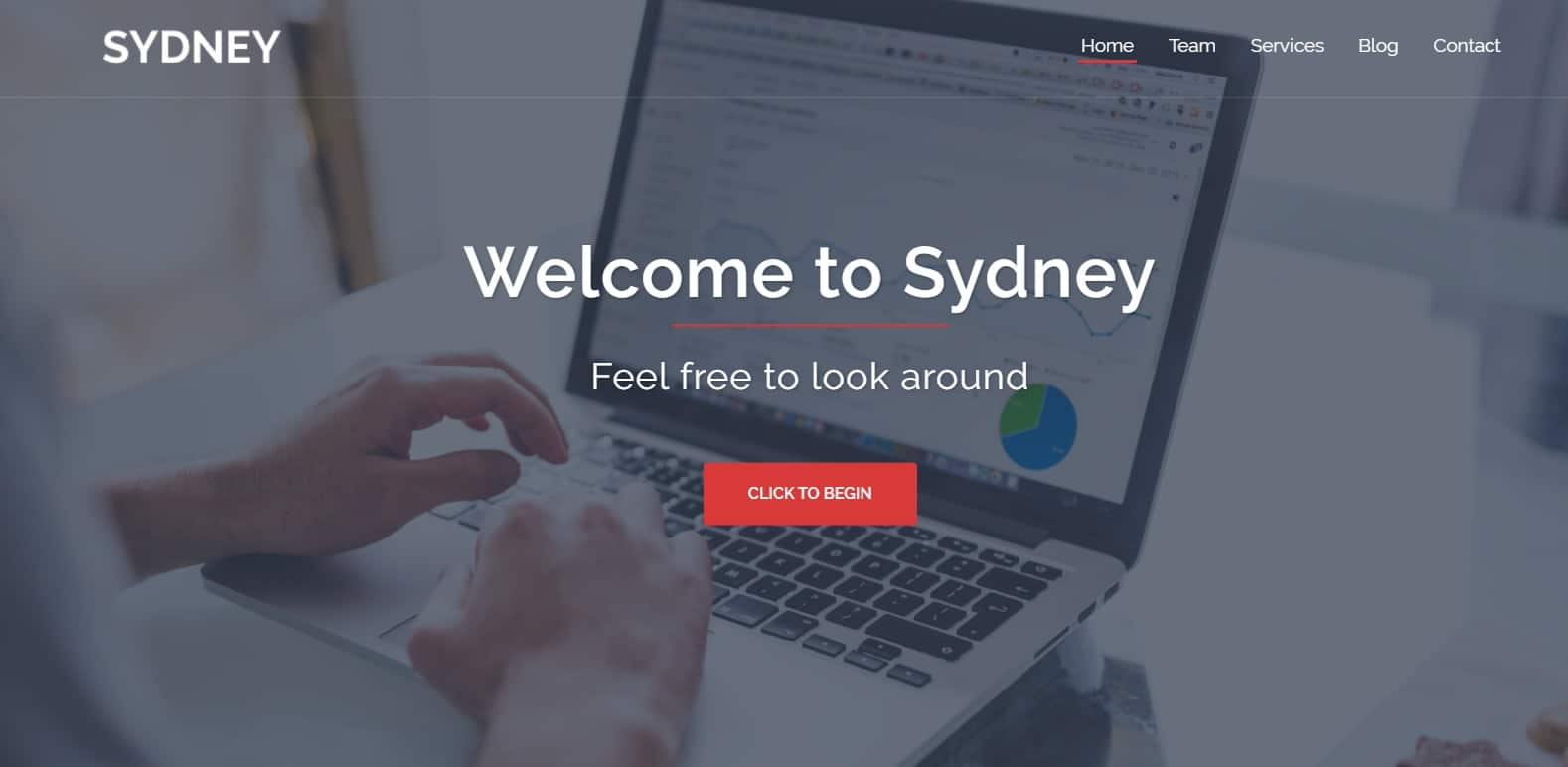 Sydney minimal WordPress theme