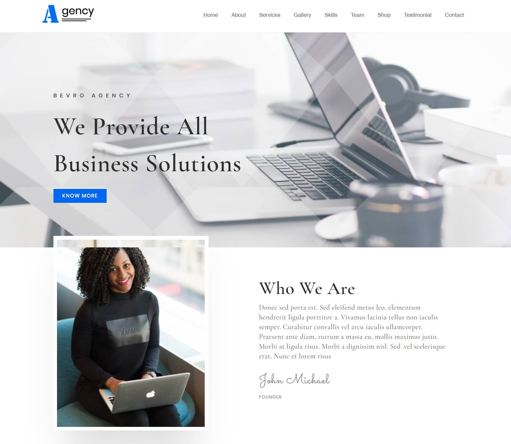  WordPress business theme 
