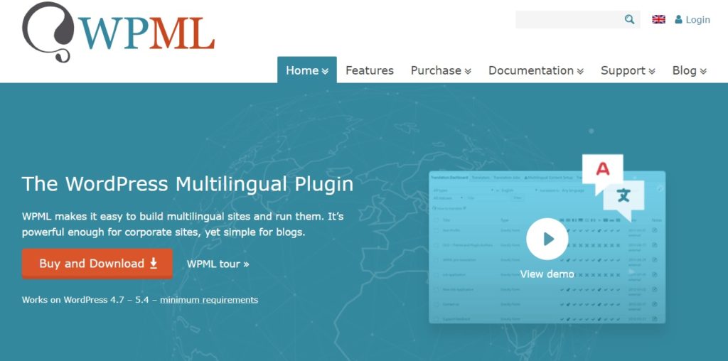 Multilingual plugin WPML