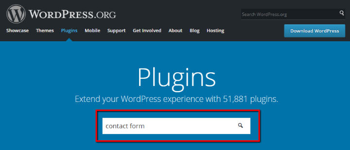 the wordpress.org plugin directory