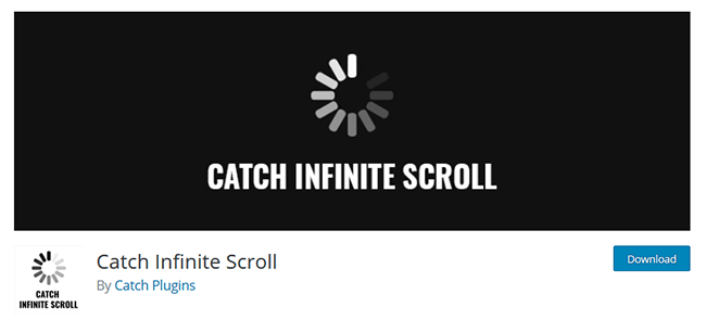 catch infinite scroll plugin