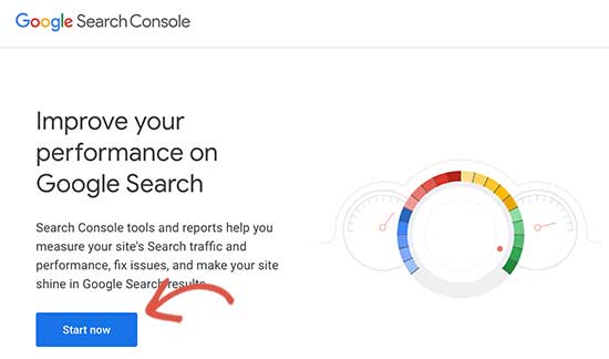 Start Google Search Console 