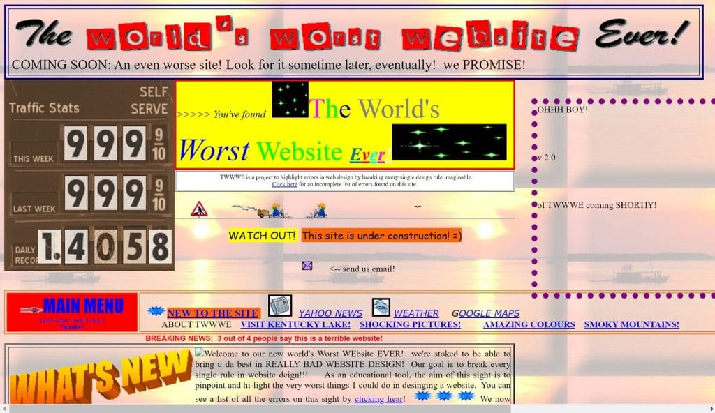 The ugliest website in the world