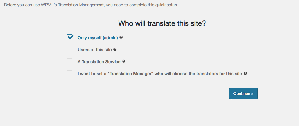 Choose translators