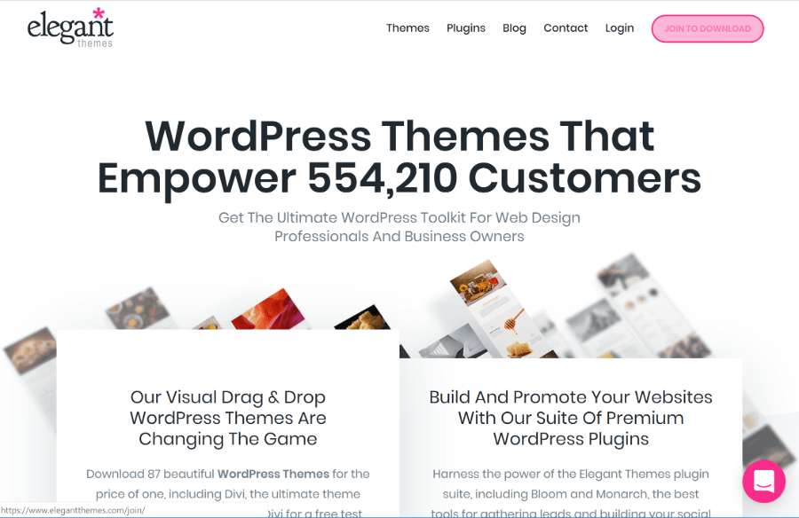 Elegant Themes is one of the best premium WordPress theme companies