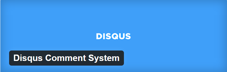 Disqus comment system WordPress Comment Plugin